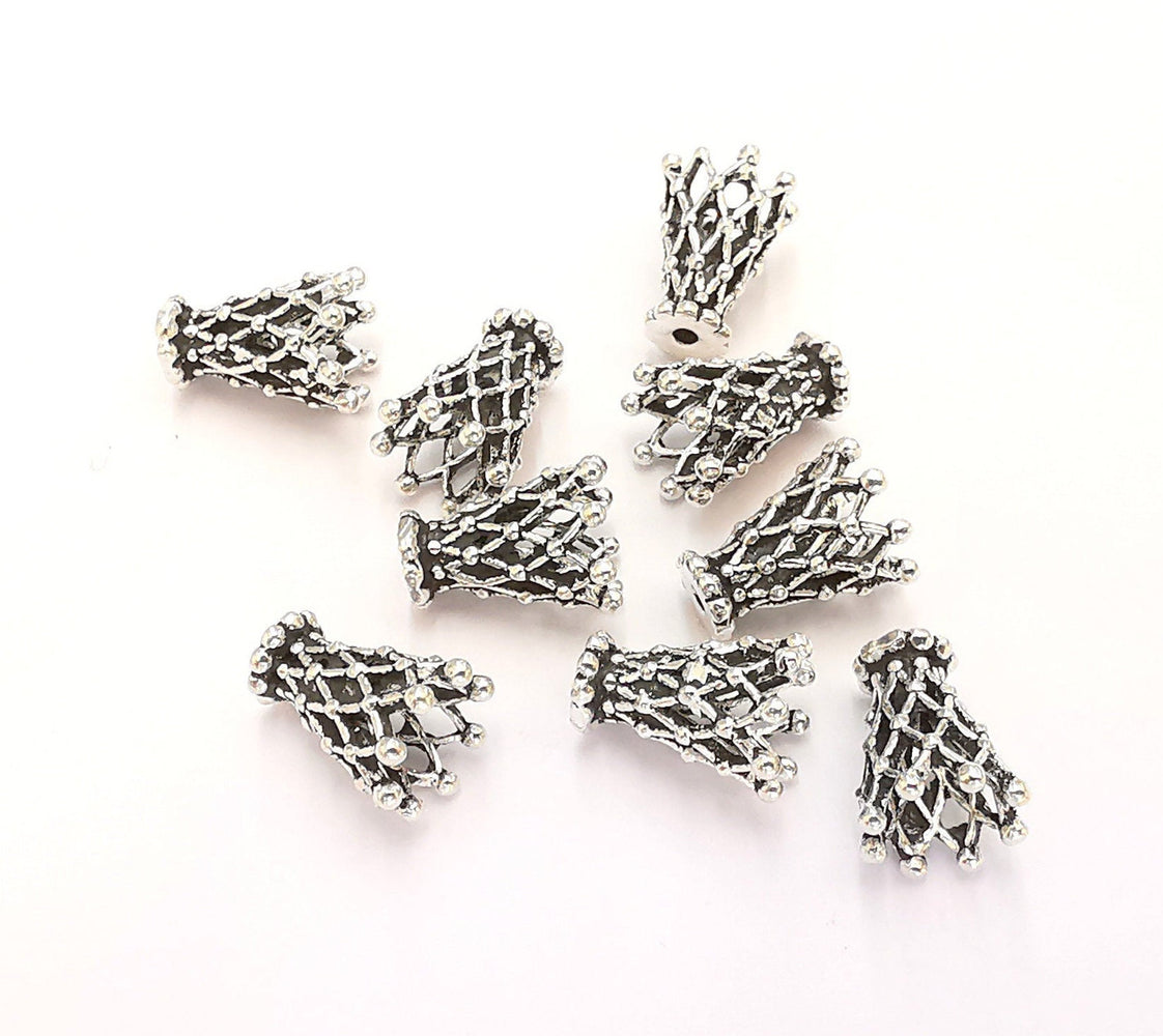 4 Sterling Silver Cone Findings 4 Pcs 925 Silver Findings (10x7mm) OG21908