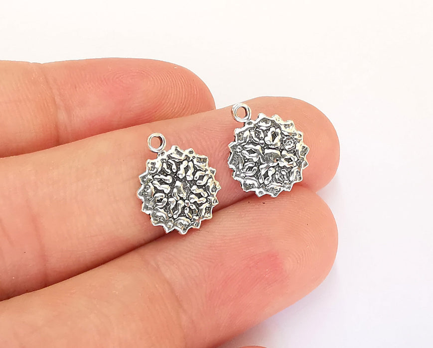 2 Sterling Silver Charms 925 Silver Charms (14x12mm) OG21918