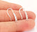 2 Sterling Silver Earring Hook 2 Pcs (1 pair) 925 Silver Earring Loop Findings Cubic Zirconia Earring Hooks (19mm) OG21947