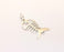 Sterling Silver Fish Bone Charms 925 Silver Charms (35x18mm) EG21962
