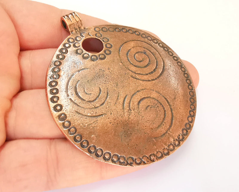 Copper Pendant Antique Copper Pendant Antique Copper Plated Metal (73x63mm ) G21966