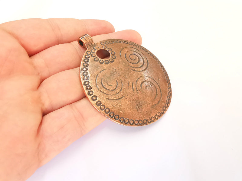 Copper Pendant Antique Copper Pendant Antique Copper Plated Metal (73x63mm ) G21966