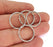 10 Hammered Circle Antique Silver Plated Findings (21mm) G21156