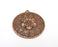 Flower Pendant Antique Copper Plated Pendant (71x65mm)  G21612