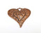 Heart Pendant Antique Copper Plated Pendant (63x61mm)  G21613