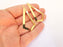 24k Shiny Gold Plated Brass Charms , Nickel free and Lead free (54x29mm)  G22046