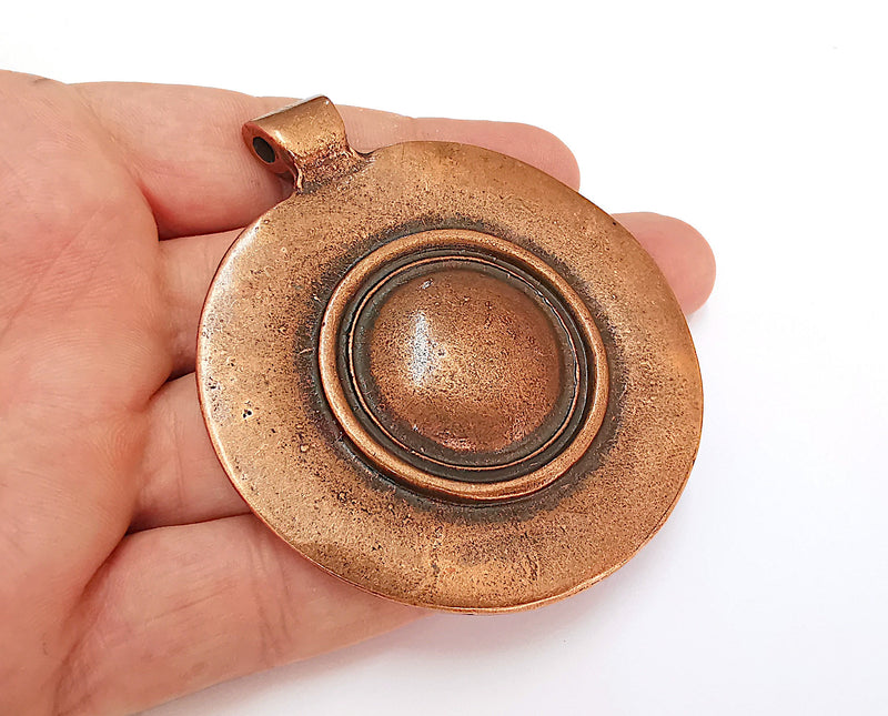 Antique Copper Pendant Antique Copper Plated Pendant (82x70mm)  G21620