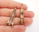 2 Rocket Charms Bezel Antique Copper Plated Charms (49x15mm) G21629