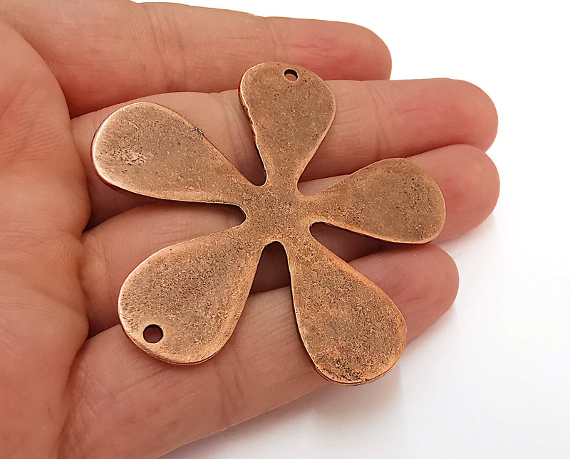 Flower Charms Connector Antique Copper Plated Charms (61mm)  G21636
