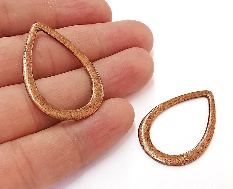 4 Drop Findings Antique Copper Plated Findings (40x27mm)  G21656