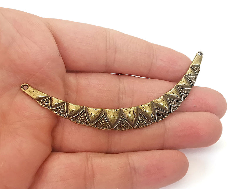 Antique Bronze Pendant Connector Antique Bronze Plated Pendant (93mm)  G21670