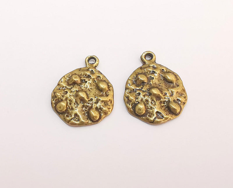 4 Antique Bronze Charms Antique Bronze Plated Charms (25x19mm) G22211