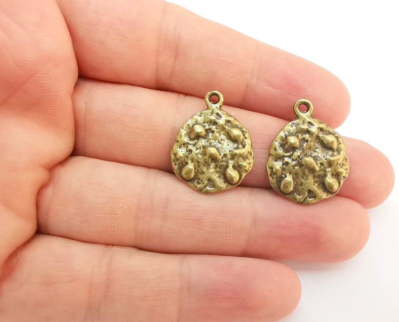 4 Antique Bronze Charms Antique Bronze Plated Charms (25x19mm) G22211