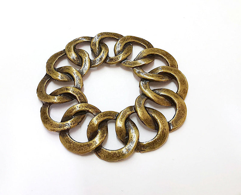 Circles Findings Antique Bronze Plated Findings (67mm)  G21675