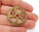 2 Gearwheel Charms Antique Bronze Plated Charms (40mm)  G21681