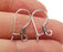 4 Oxidized Sterling Silver Earring Hook 4 Pcs (2 pairs) 925K Silver Earring Wire Findings (20mm) G30353