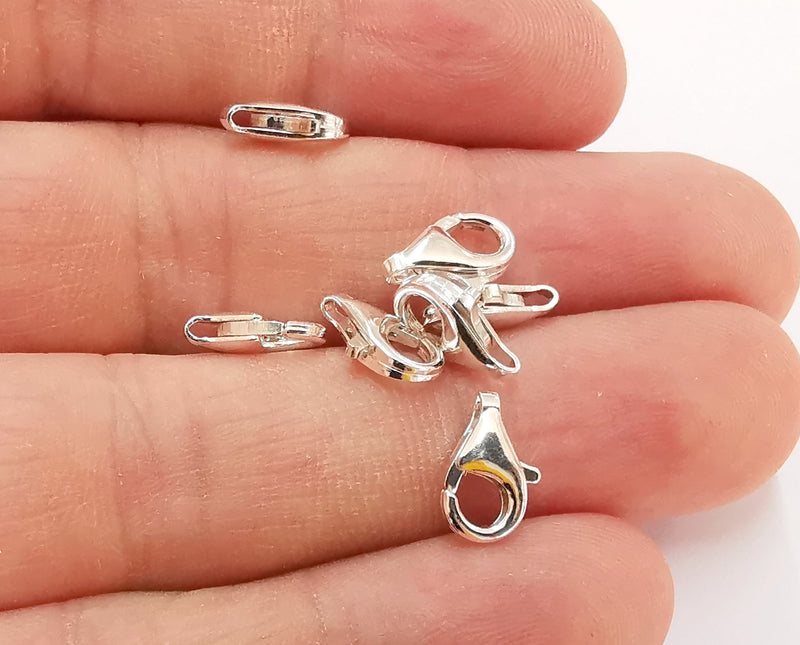 2 Sterling Silver Lobster 2 Pcs 925 Silver Findings (30x14mm) ARG21718