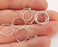 4 Sterling Silver Earring Hoop Wire 4 Pcs (2 pairs) 925 Silver Earring Hoop Findings Earring Clasp (16x14mm) G30056
