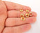 5 Shiny Gold Rondelle Beads 24k Shiny Gold Rondelle Beads (10mm)  G22320