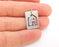 Sterling Silver House Charms 925 Silver Charms ,  Pendant (20x15mm) AG21775