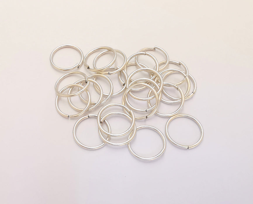 20 Silver Jumpring Antique Silver Plated Brass Strong jumpring ,Findings 20 Pcs (14 mm) G21824