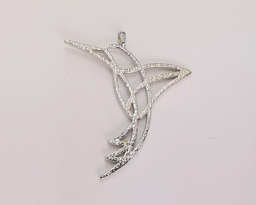 Sterling Silver Bird Pendant 925 Silver Pendant , Charms   (31x18mm) AG21847