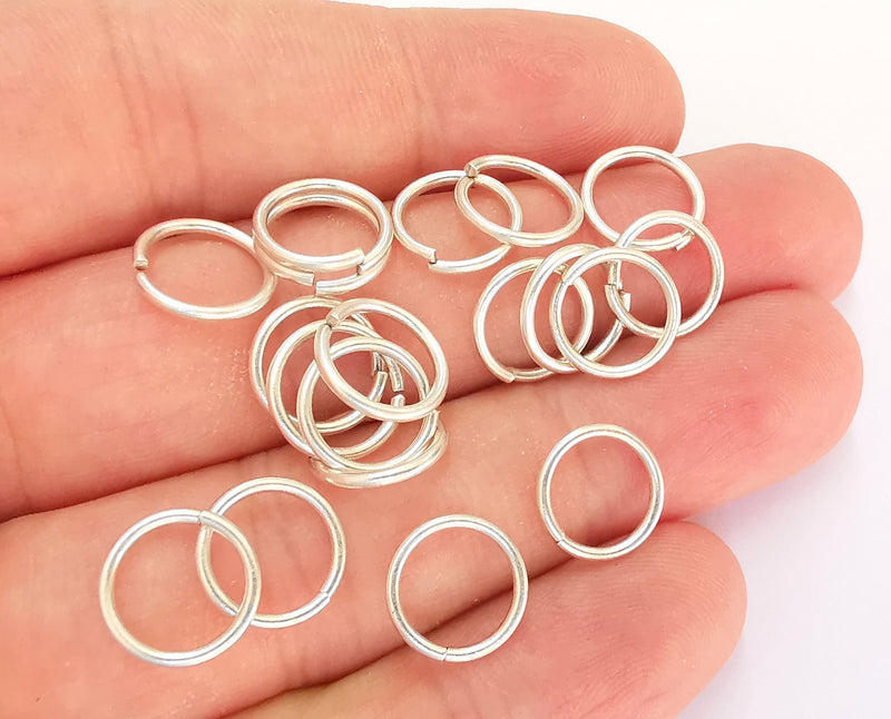 20 Silver Jumpring Antique Silver Plated Brass Strong jumpring ,Findings 20 Pcs (11 mm) G21863