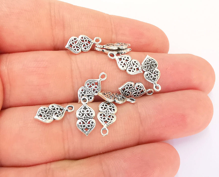 5 Sterling Silver Charms 925 Silver Charms (13x6mm) OG21902