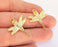 2 Dragonfly Charms 24k Shiny Gold Charms (31x28mm)  G21963