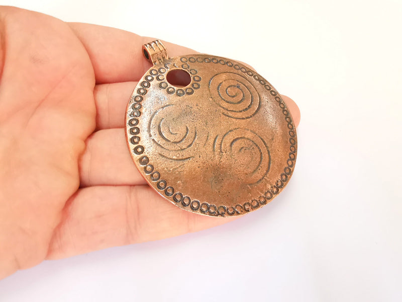 Copper Pendant Antique Copper Pendant Antique Copper Plated Metal (73x63mm ) G21966