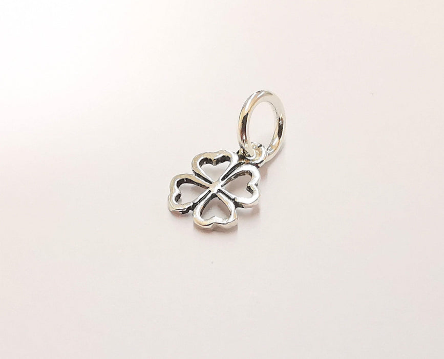 Sterling Silver Clover Charms 925 Silver Charms (16x10mm) EG21999