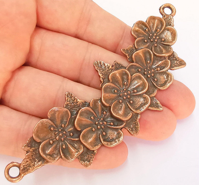 Copper Pendant Connector Antique Copper Plated  (110x37mm)  G22500