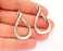 2 Antique Silver Charms Antique Silver Plated Charms (39x23mm)  G22068
