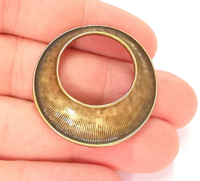 2 Antique Bronze Charms Antique Bronze Plated Charms (35mm)  G22191