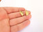 2 Leaf Charms Shiny Gold Plated Charms (32x19mm)  G22258