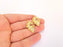 2 Leaf Charms Shiny Gold Plated Charms (32x19mm)  G22262