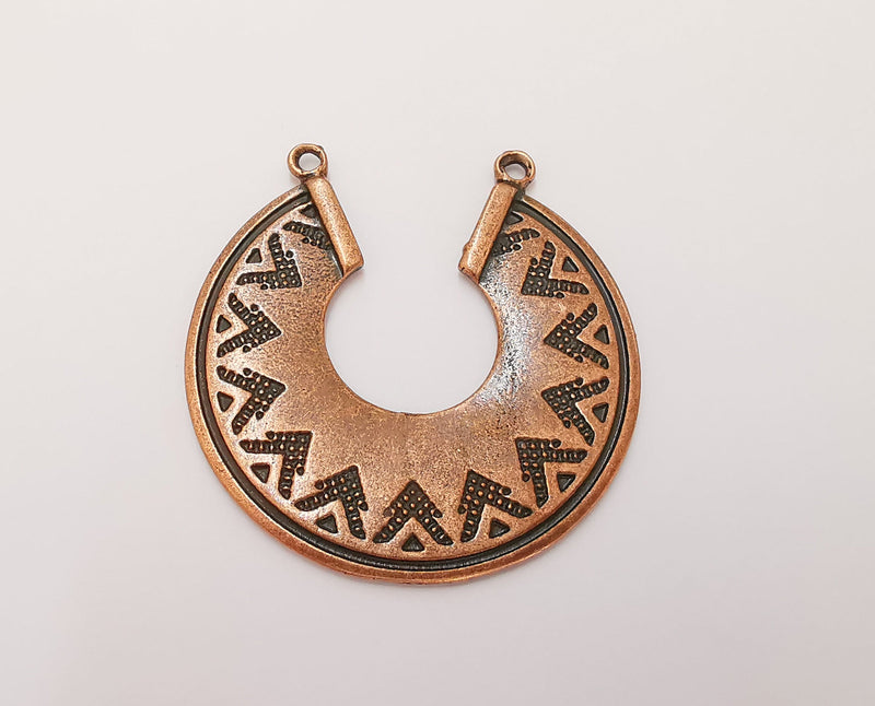 Ethnic Pendant Connector Antique Copper Plated Pendant (49mm) G22378