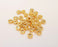 10 Rondelle Beads 24k Shiny Gold Rondelle Beads (7mm)  G22398