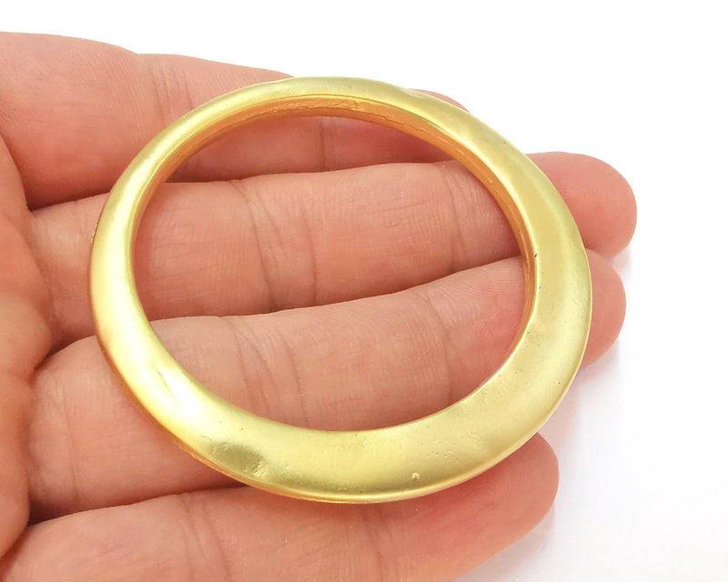 Circle Charms Large Gold Plated Findings (62x58mm) G22922