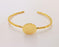 Shiny Gold Blanks Hammered Bracelet Blanks Cuff Blanks Adjustable Bracelet Blank Gold Plated Bracelet (20 mm Blanks ) G22581
