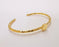 Shiny Gold Blanks Hammered Bracelet Blanks Cuff Blanks Adjustable Bracelet Blank Gold Plated Bracelet (10 mm Blanks ) G22585