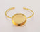 Shiny Gold Hammered Bracelet Blanks Settings Cuff Blanks Resin Blank İnlay Blank Adjustable Bracelet Gold Plated Bracelet (30 mm ) G22605