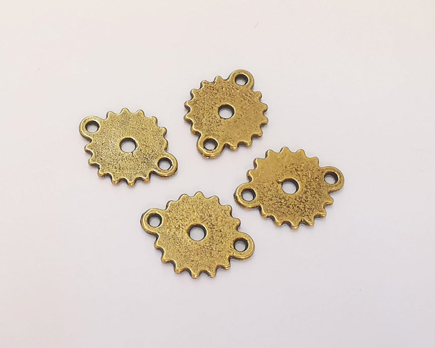 10 Antique Bronze Charms Connector Antique Bronze Plated Charms (19x15mm) G22638