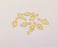 10 Marquise Charms 24K Shiny Gold Plated Charms (16x7mm)  G23009