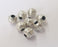 10 Silver Round Beads Antique Silver Plated Beads (10mm) G25799