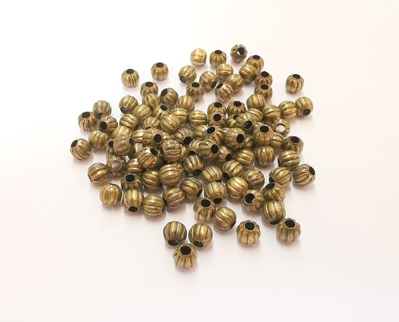 20 Antique Bronze Round Beads Antique Bronze Plated Beads (5mm) G23123