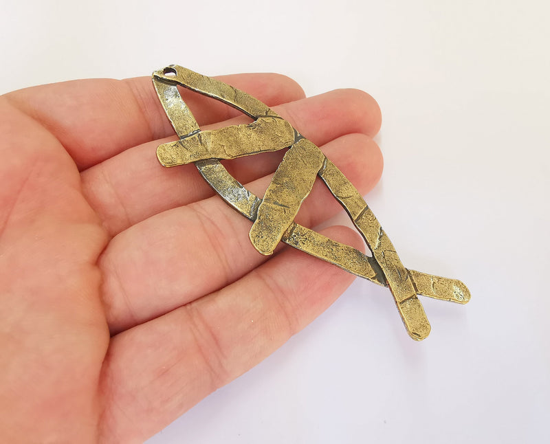 Fish Pendant Antique Bronze Plated Pendant (93mm)  G23136