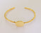Shiny Gold Blanks Hammered Bracelet Blanks Cuff Blanks Adjustable Bracelet Blank Gold Plated Bracelet (18 mm Blanks ) G23145