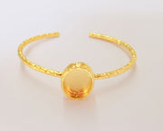 Matte Gold Hammered Bracelet Blanks Settings Cuff Blanks Resin Blank İnlay Blank Adjustable Bracelet Gold Plated Bracelet (18x13mm) G23151