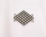 4 Silver Connector Charms Antique Silver Plated Charms (35x27mm)  G23214